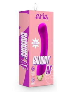 BLUSH NOVELTIES ARIA BANGIN' AF SILICONE RECHAREABLE VIBE PURPLE