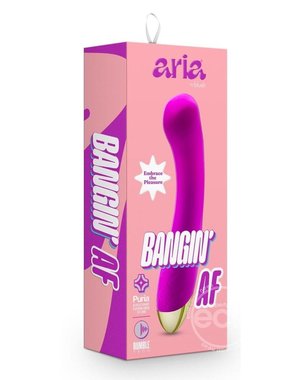 BLUSH NOVELTIES ARIA BANGIN' AF SILICONE RECHAREABLE VIBE PURPLE