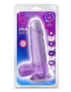 B YOURS B YOURS PLUS ROCK N ROLL REALISTIC DILDO WITH BALLS 7.25"