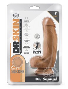 DR SKIN DR SKIN SILICONE DR SAMUEL 7" MOCHA