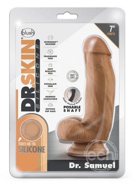 DR SKIN DR SKIN SILICONE DR SAMUEL 7" MOCHA