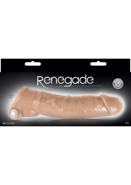 Renegade RENEGADE MANCONDA VIBRATING EXTENDER FLESH