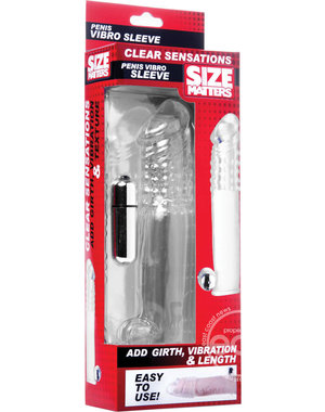 Size Matters SIZE MATTERS CLEAR SENSATIONS VIBRO SLEEVE