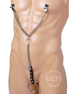 MASTER SERIES MASTER SERIES NIPPLE CLAMPS COCK RING  SET