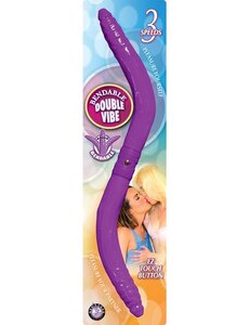 NASSTOYS BENDABLE DOUBLE VIBE PURPLE