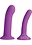 Hott Products STRAP U SILICONE INCURVE G SPOT DILDO SET PURPLE