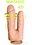 Skinsations SKINTASTIC VIBRATING & ROTATION DOUBLE PENETRATION DUPLEXXX SILICONE 6"/5" VANILLA