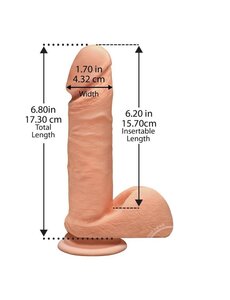 Doc Johnson THE D PERFECT D ULTRASKYN WITH BALLS 7" VANILLA