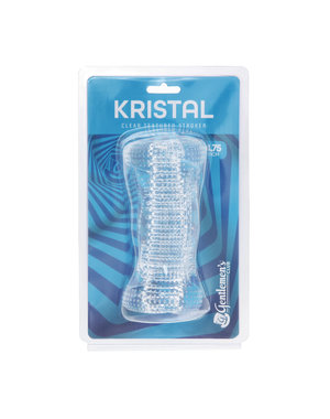 ALL ACCESS GENTLEMEN'S CLUB KRISTAL CLEAR TEXTURED STROKER 4.75 INCH