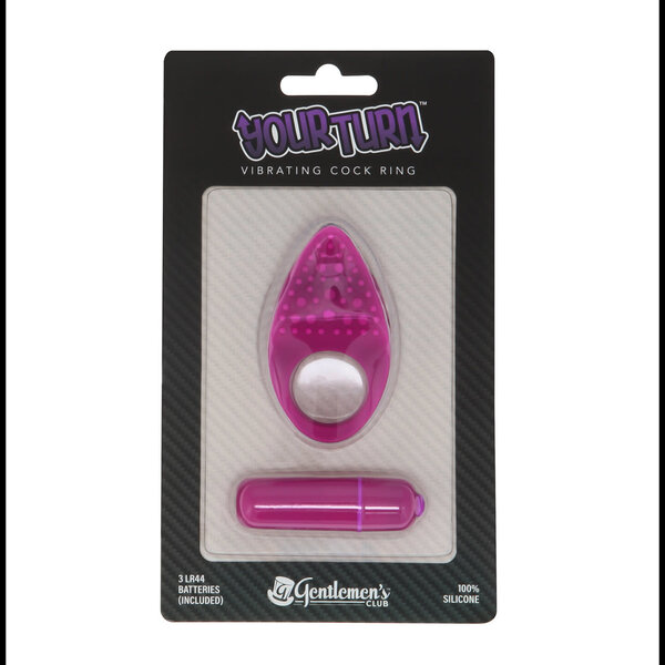 GENTLEMEN’S CLUB YOUR TURN VIBRATING  COCK RING/FINGER VIBE