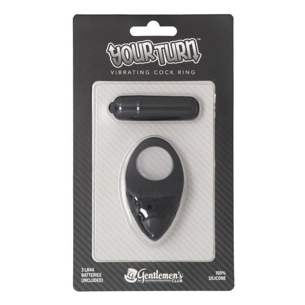 GENTLEMEN’S CLUB YOUR TURN VIBRATING  COCK RING/FINGER VIBE
