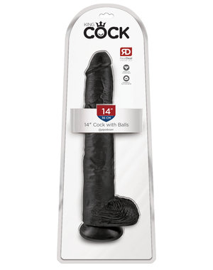 PIPEDREAM PRODUCTS KING COCK W/ BALLS 14"