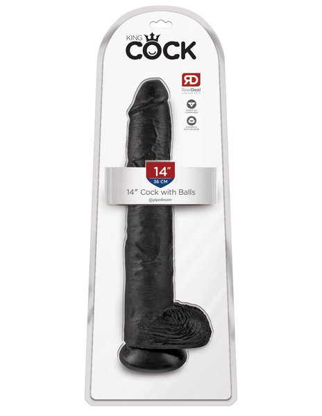 PIPEDREAM PRODUCTS KING COCK W/ BALLS 14"
