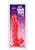 Doc Johnson JELLY JEWEL COCK WITH SUCTION 8" RED