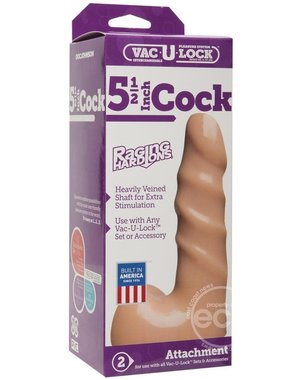 Doc Johnson VACULOCK 5.5" RAGING HARDON COCK VANILLA