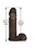 Doc Johnson VAC-U-LOCK ULTRASKYN DILDO 8" CHOCOLATE