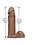 Doc Johnson VAC-U-LOCK ULTRASKYN DILDO 8" CARAMEL