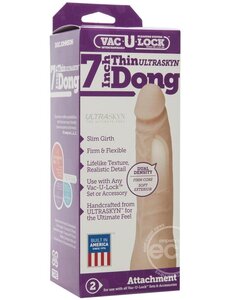 Doc Johnson VAC-U-LOCK ULTRASKYN THIN 7" VANILLA
