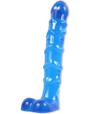 Doc Johnson RAGING HARDONS SLIMLINE ANAL SERIES ASS PLAY BALLSY 5.5" BLUE