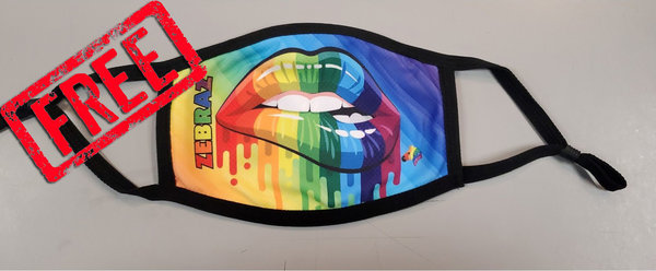 ZEBRAZ LIPS FACE MASK