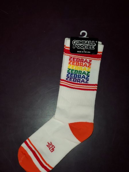 ZEBRAZ ZEBRAZ CREW SOCKS BY GUMBALL POODLE