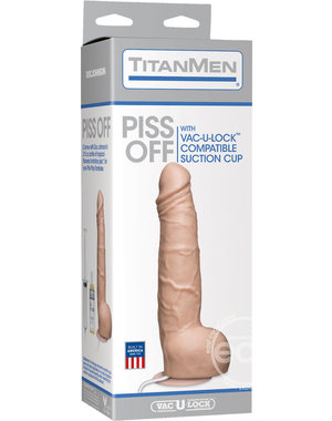 Doc Johnson TITAN MEN PISS OFF SQUIRTING DILDO VANILLA