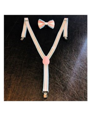  TRANS PRIDE W/ BOWTIE SUSPENDERS