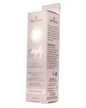 SENSUVA ORGANICS THROAT RELAXING SPRAY CHOC MINT 1 OZ
