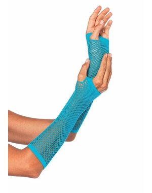 LEG AVENUE TRIANGLE NET FINGERLESS GLOVES ONE SIZE