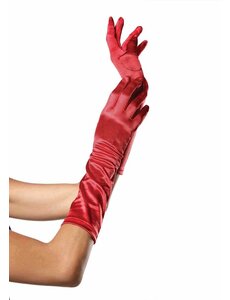 LEG AVENUE LEG AVENUE ELBOW LENGTH SATIN GLOVES ONE SIZE