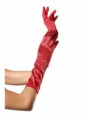 LEG AVENUE LEG AVENUE ELBOW LENGTH SATIN GLOVES ONE SIZE