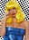 LEG AVENUE 16" RETRO BANG CURLY BOB WIG YELLOW