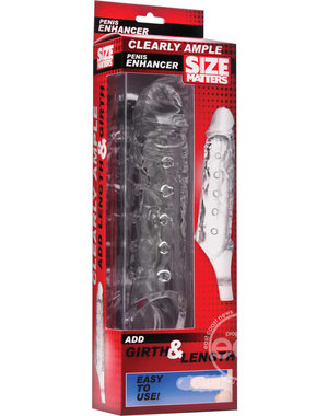 Size Matters SIZE MATTERS CLEARLY AMPLE PENIS ENHANCER SHEATH