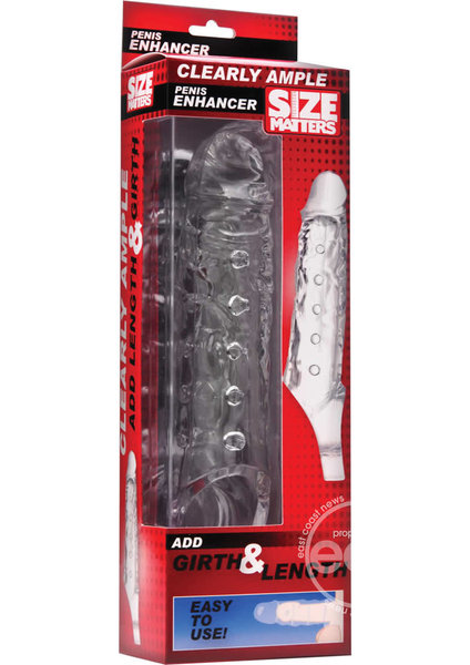 Size Matters SIZE MATTERS CLEARLY AMPLE PENIS ENHANCER SHEATH