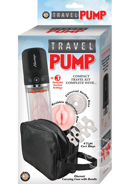NASSTOYS COMPACT TRAVEL PUMP KIT CLEAR/BLACK