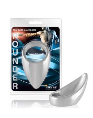 IGNITE CHROME POUNDER TEAR DROP SHAPED RING