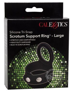 CalExotics SILICONE TRI SNAP SCROTUM SUPPORT COCK RING