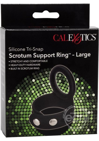 CalExotics SILICONE TRI SNAP SCROTUM SUPPORT COCK RING
