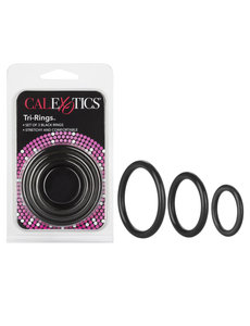 CalExotics TRI RINGS COCK RING 3PC
