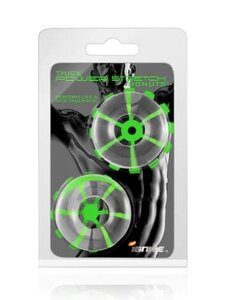 IGNITE THICK POWER STRETCH DONUTS CLEAR/CLEAR 2 PK