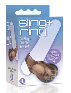ICON BRANDS THE 9'S SLING AND RING COCK RING AND BALL SLING