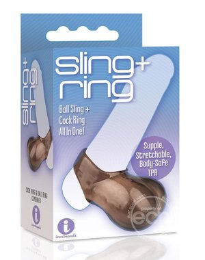 ICON BRANDS THE 9'S SLING AND RING COCK RING AND BALL SLING