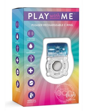 BLUSH NOVELTIES PLAY WITH ME PLEASER RECHARGEABLE COCK RING
