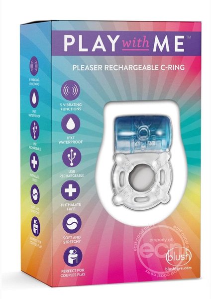 BLUSH NOVELTIES PLAY WITH ME PLEASER RECHARGEABLE COCK RING