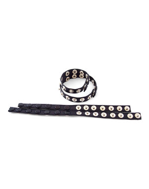 ROUGE ROUGE DOUBLE MULTI-SNAP COCK STRAP BLACK