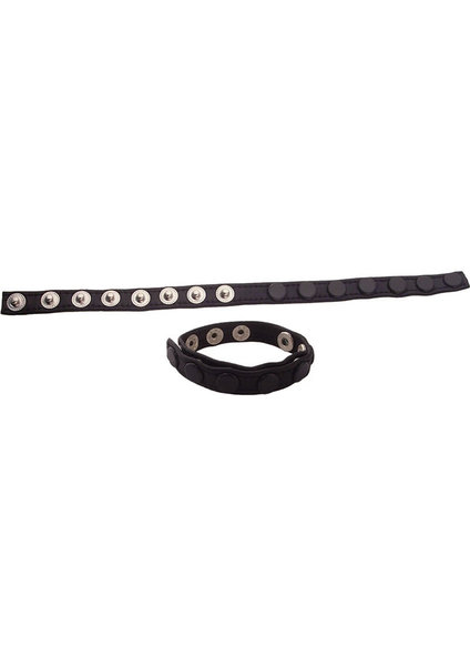 ROUGE ROUGE MULTI SNAP COCK STRAP BLACK