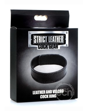 XR Brands COCK GEAR VELCRO LEATHER COCKRING
