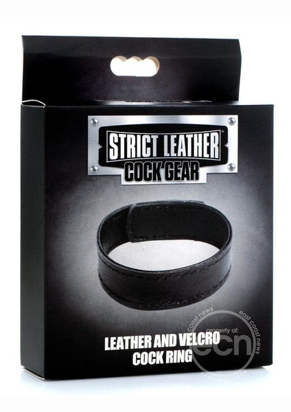 XR Brands COCK GEAR VELCRO LEATHER COCKRING