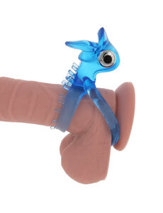  DOUBLE TROUBLE DOUBLE  STRAP VIBRATING COCK RING