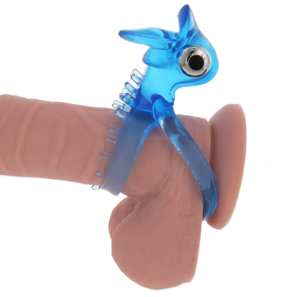 DOUBLE TROUBLE DOUBLE  STRAP VIBRATING COCK RING